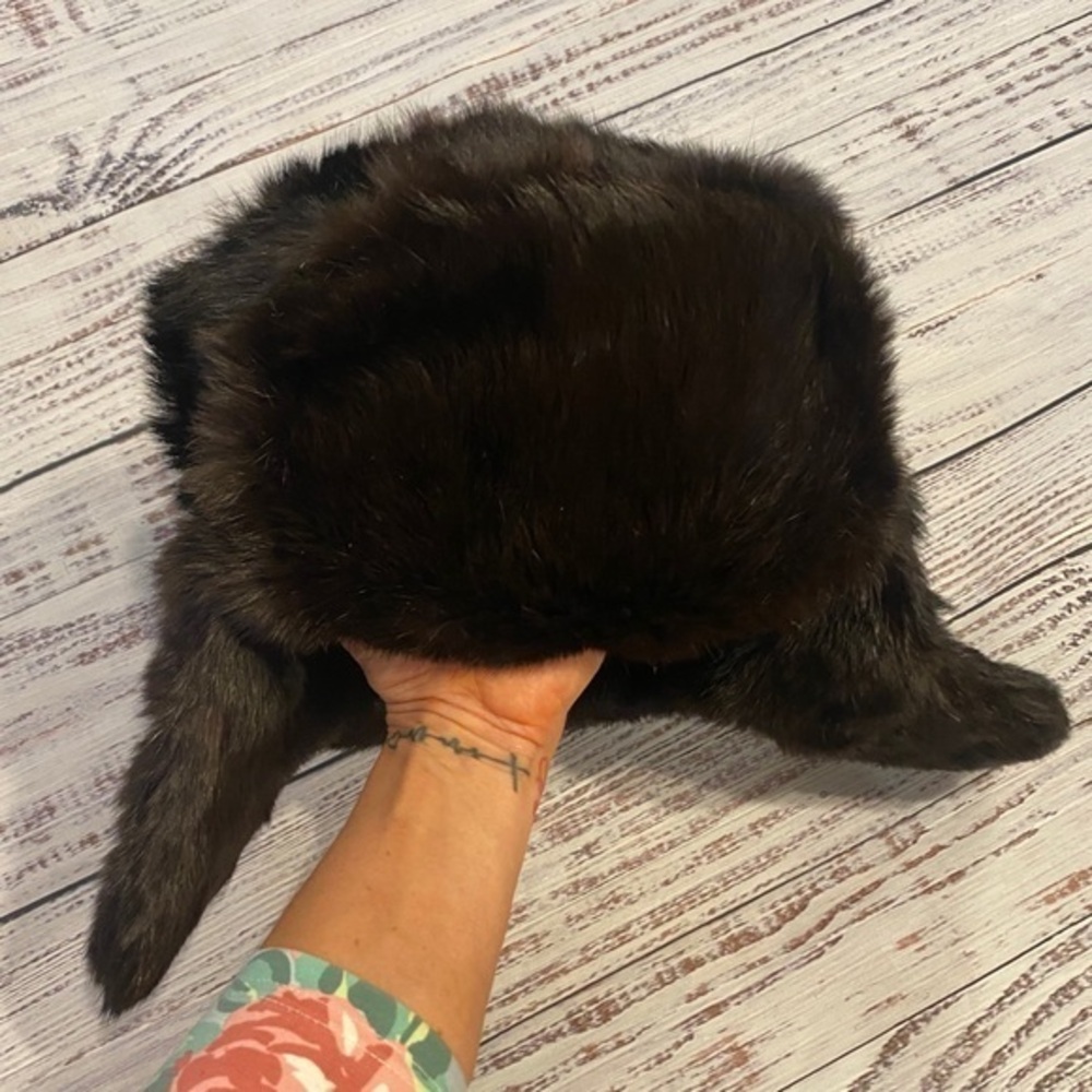 Real genuine fur bomber hat